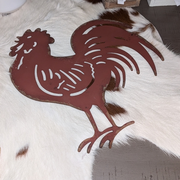 🆕 Metal Farmhouse Chicken Wall Art - Picture 2 of 5